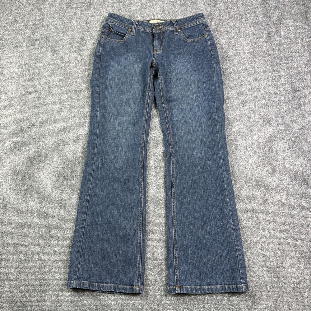 Natural Reflections Womens Bootcut Jeans 4 Low Rise Medium Wash Western Denim